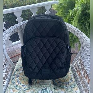 Vera Bradley Black Quilted Backpack
